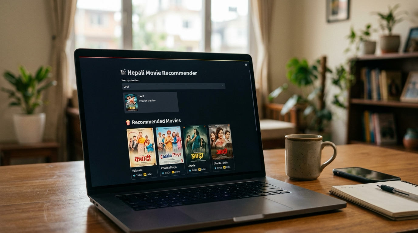 Nepali Movie Recommendation System Streamlit Interface